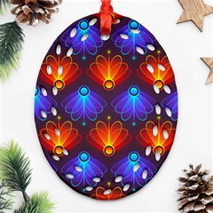 Background Colorful Abstract Ornament (oval Filigree)