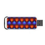 Background Colorful Abstract Portable USB Flash (Two Sides) Front