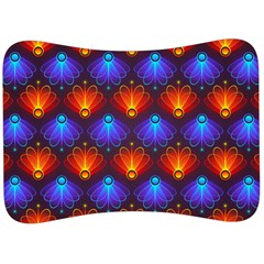 Background Colorful Abstract Velour Seat Head Rest Cushion by HermanTelo