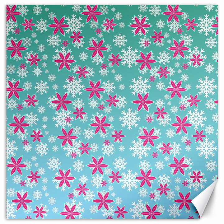 Background Frozen Fever Canvas 16  x 16 