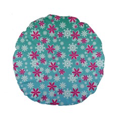 Background Frozen Fever Standard 15  Premium Round Cushions