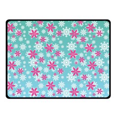 Background Frozen Fever Double Sided Fleece Blanket (small)  by HermanTelo