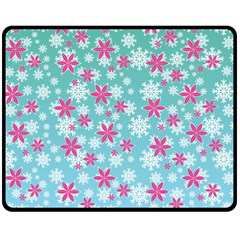 Background Frozen Fever Double Sided Fleece Blanket (medium)  by HermanTelo