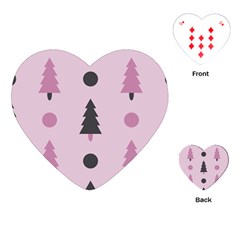 Christmas Tree Fir Den Playing Cards (heart)