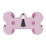 Christmas Tree Fir Den Dog Tag Bone (Two Sides) Front