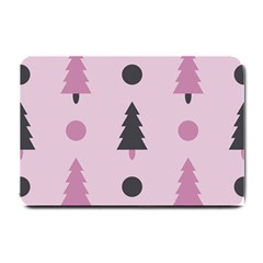 Christmas Tree Fir Den Small Doormat  by HermanTelo