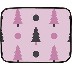 Christmas Tree Fir Den Double Sided Fleece Blanket (mini)  by HermanTelo