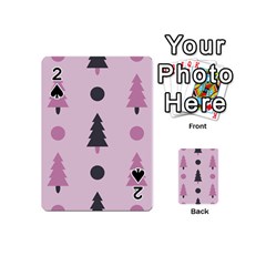 Christmas Tree Fir Den Playing Cards Double Sided (mini)