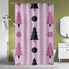 Christmas Tree Fir Den Shower Curtain 48  X 72  (small)  by HermanTelo