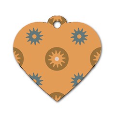 Flowers Screws Rounds Circle Dog Tag Heart (one Side)