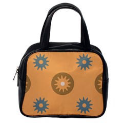 Flowers Screws Rounds Circle Classic Handbag (one Side) by HermanTelo