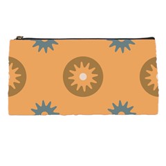 Flowers Screws Rounds Circle Pencil Cases