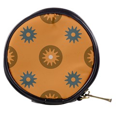 Flowers Screws Rounds Circle Mini Makeup Bag by HermanTelo