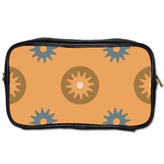 Flowers Screws Rounds Circle Toiletries Bag (one Side)