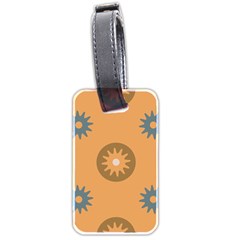 Flowers Screws Rounds Circle Luggage Tags (two Sides) by HermanTelo