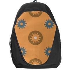 Flowers Screws Rounds Circle Backpack Bag