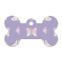 Butterfly Butterflies Merry Girls Dog Tag Bone (two Sides) by HermanTelo