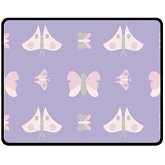 Butterfly Butterflies Merry Girls Double Sided Fleece Blanket (medium) 