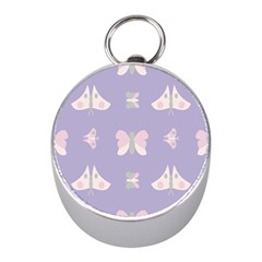 Butterfly Butterflies Merry Girls Mini Silver Compasses