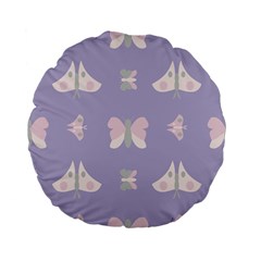 Butterfly Butterflies Merry Girls Standard 15  Premium Flano Round Cushions