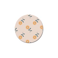 Flowers Continuous Pattern Nature Golf Ball Marker by HermanTelo