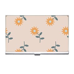 Flowers Continuous Pattern Nature Business Card Holder