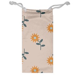 Flowers Continuous Pattern Nature Jewelry Bag by HermanTelo