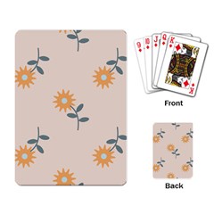 Flowers Continuous Pattern Nature Playing Cards Single Design