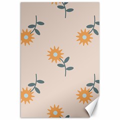 Flowers Continuous Pattern Nature Canvas 12  X 18 