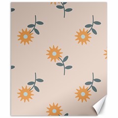 Flowers Continuous Pattern Nature Canvas 20  X 24 