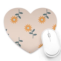 Flowers Continuous Pattern Nature Heart Mousepads