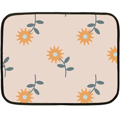 Flowers Continuous Pattern Nature Fleece Blanket (mini)