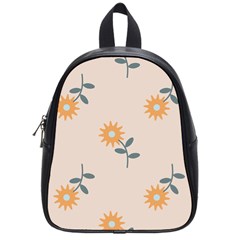 Flowers Continuous Pattern Nature School Bag (small)