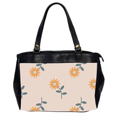 Flowers Continuous Pattern Nature Oversize Office Handbag (2 Sides)