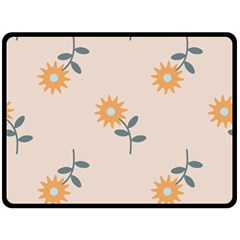 Flowers Continuous Pattern Nature Fleece Blanket (large) 