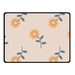 Flowers Continuous Pattern Nature Fleece Blanket (small)