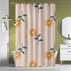 Flowers Continuous Pattern Nature Shower Curtain 48  X 72  (small) 