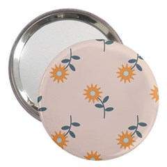 Flowers Continuous Pattern Nature 3  Handbag Mirrors by HermanTelo