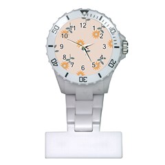 Flowers Continuous Pattern Nature Plastic Nurses Watch by HermanTelo