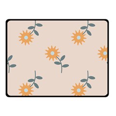 Flowers Continuous Pattern Nature Double Sided Fleece Blanket (small) 