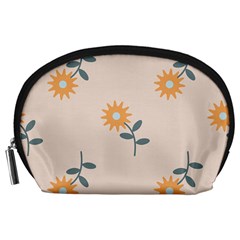 Flowers Continuous Pattern Nature Accessory Pouch (large) by HermanTelo