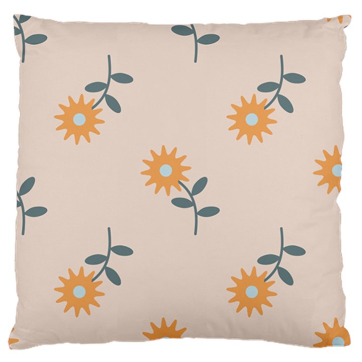 Flowers Continuous Pattern Nature Standard Flano Cushion Case (Two Sides)