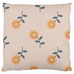 Flowers Continuous Pattern Nature Large Flano Cushion Case (two Sides) by HermanTelo