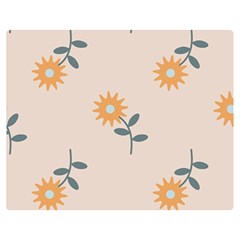 Flowers Continuous Pattern Nature Double Sided Flano Blanket (medium)  by HermanTelo