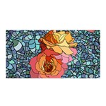 Stained Glass Roses Satin Wrap Front