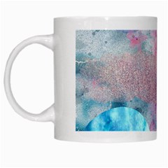 Abstract Clouds And Moon White Mugs by charliecreates