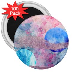 Abstract Clouds And Moon 3  Magnets (100 Pack) by charliecreates