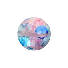 Abstract Clouds And Moon Golf Ball Marker by charliecreates