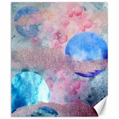 Abstract Clouds And Moon Canvas 8  X 10  by charliecreates