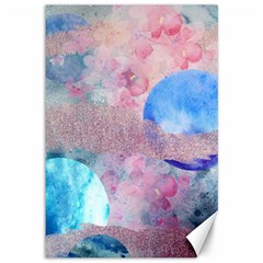 Abstract Clouds And Moon Canvas 12  X 18  by charliecreates